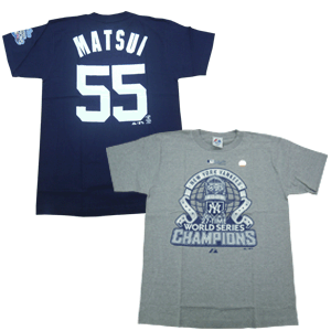2009ワールドシリーズチャンピオンズTシャツ 2枚セット(松井)